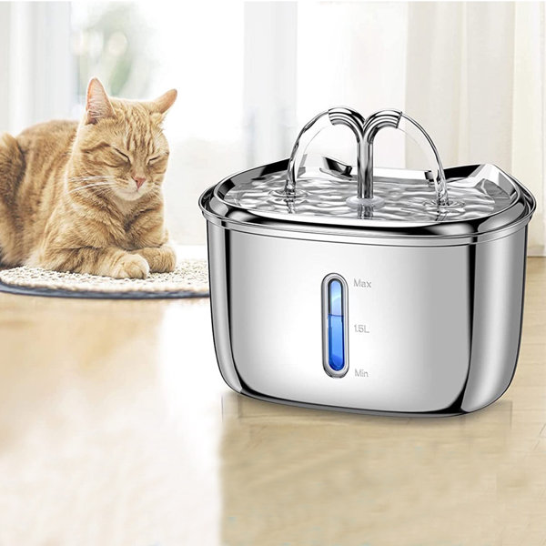 Harmony Water Fountain Cat Wayfair